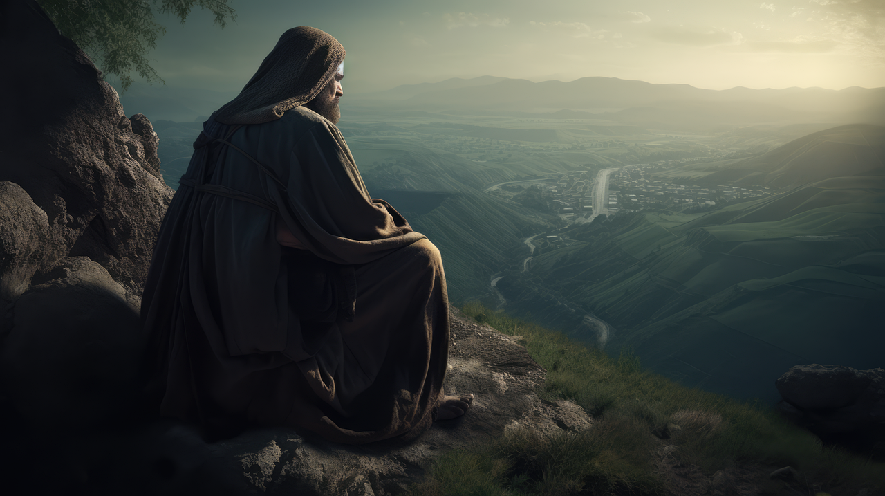 ai generated, man, jesus, christ, yeshua, christianity, biblical, faith, hope, revelation, believer, prayer, messianic